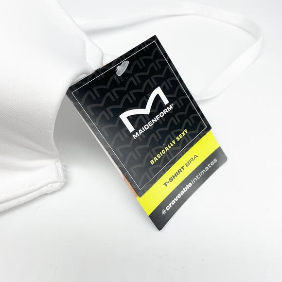 Maidenform Women's Modern Demi Underwire T Shirt Bra White Size 34C - Picture 4 of 5
